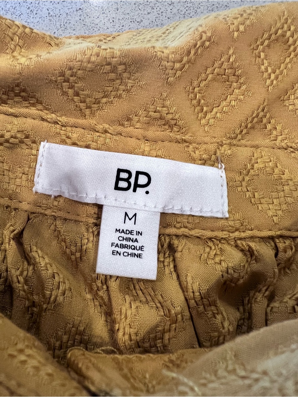 NWT BP boxy oversized relaxed fit short sleeves geometric diamond pattern top - Picture 8 of 11